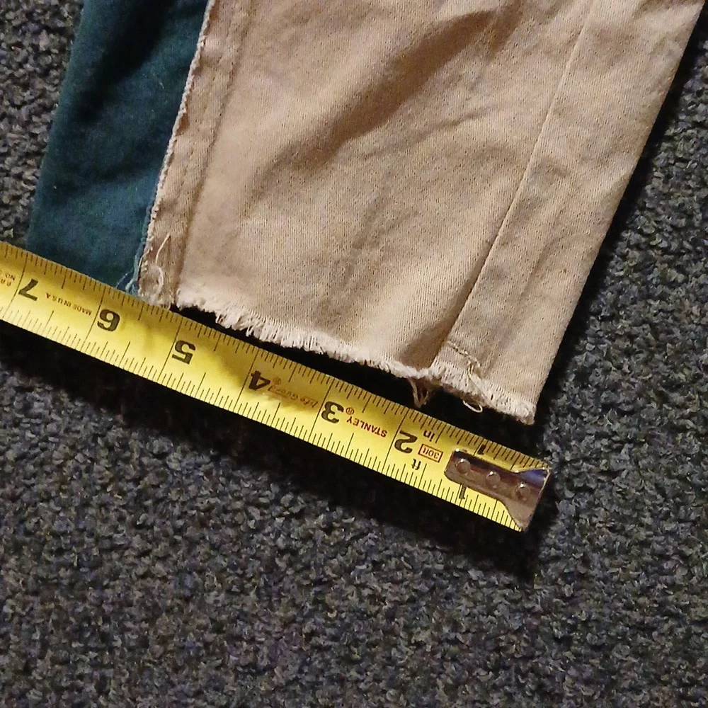 Retro Patch Work Raw Hem Jeans - Picture 6 of 10